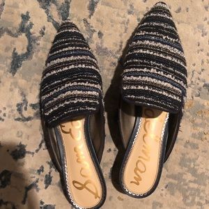 Sam Edelman tweed slides/mules